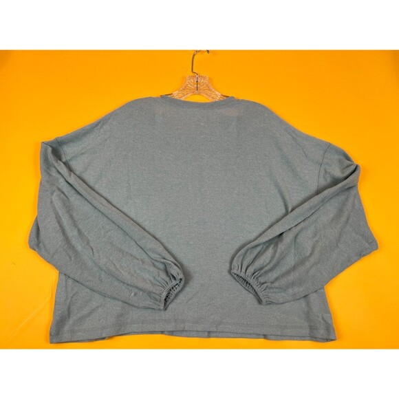 Elodie Brushed Knit Long Sleeve Sweater Top Mint Womens XL Crew Neck Casual NWT - Picture 5 of 6